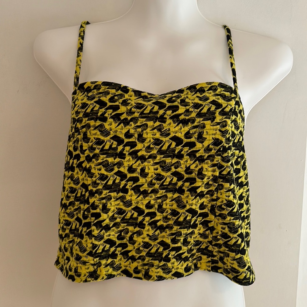NWT Noisy May Yellow and Black Halter